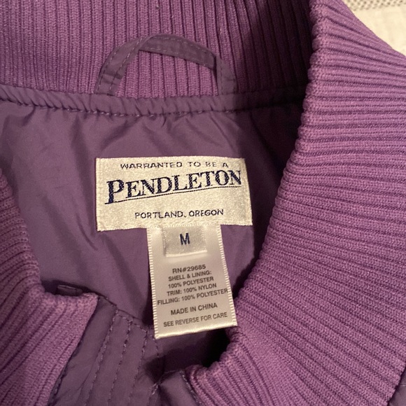 Pendleton Purple Stitch Full-Zip Vest Size M - Picture 5 of 7